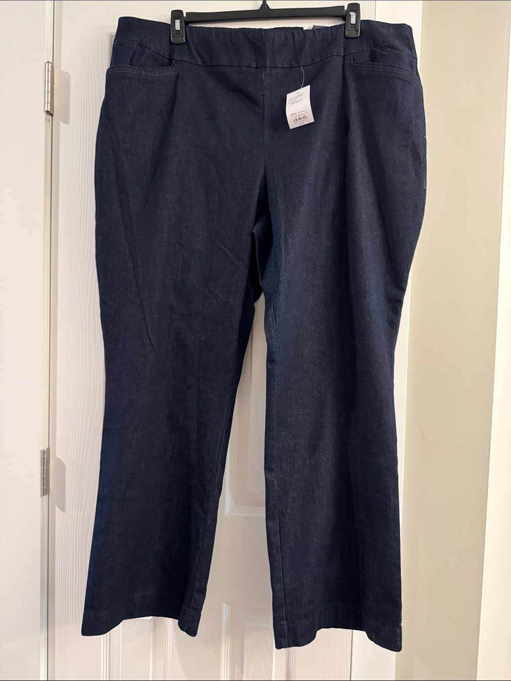 croft & barrow Bootcut-Leg Pull-On Jeans in Dark Blue NWT